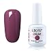 Qimisi Soak-off Gel Polish Lacquer Nail Art UV LED Manicure Varnish 15ml Cafe Creme