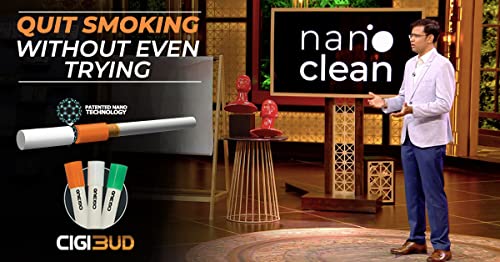 Image of NANOCLEAN GLOBAL PVT. LTD Cigibud filters | Nanoclean Technology Reusable anti smoking filters for quit smoking | Reduce tar and smoke | As Seen on Shark Tank - Orange Color - Pack of 1-30 Filters