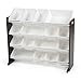 Tot Tutors Extra-Large, Supersized Toy Storage Organizer White Bins, Espresso Collection