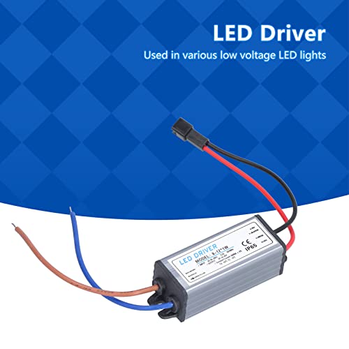 Image of LED Power Supply Driver Transformer Waterproof IP65 AC 85 to 265V to DC 24 to 45V Converter Constant Voltage LED Switching Power Supply for LED Strip Lights (LED 8-12pcs x 1W)