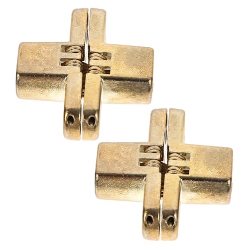SHINEOFI 2 piezas Bisagras Ocultas para Armarios de Aleación de Zinc Bisagras Resistentes y Silenciosas para Puertas Plegables Accesorio Duradero para Muebles con Cierre Suave y Acabado