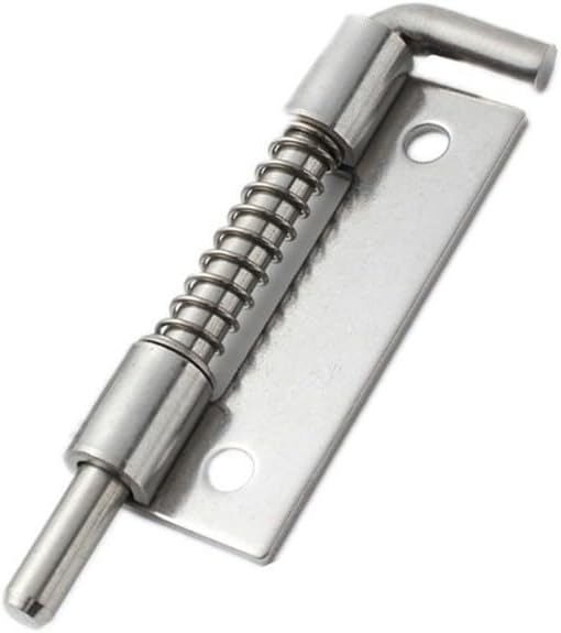 5pcs Spring Loaded Latches for Security Applications on Doors and Cabinets, 304 Stainless Steel Bolt Latch for Enhanced Privacy and Safety (S Right)