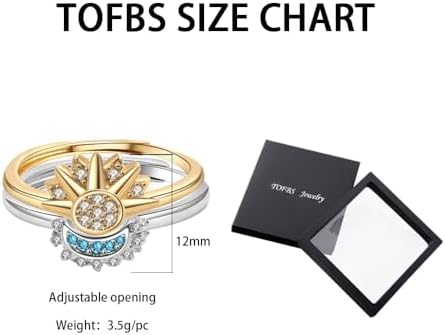 Bague Couple Lot De 2 Bagues Soleil Et Lune Réglables - Argentées Avec Zircone - Design Romantique - Taille Ajustable Bagues Soleil Lune