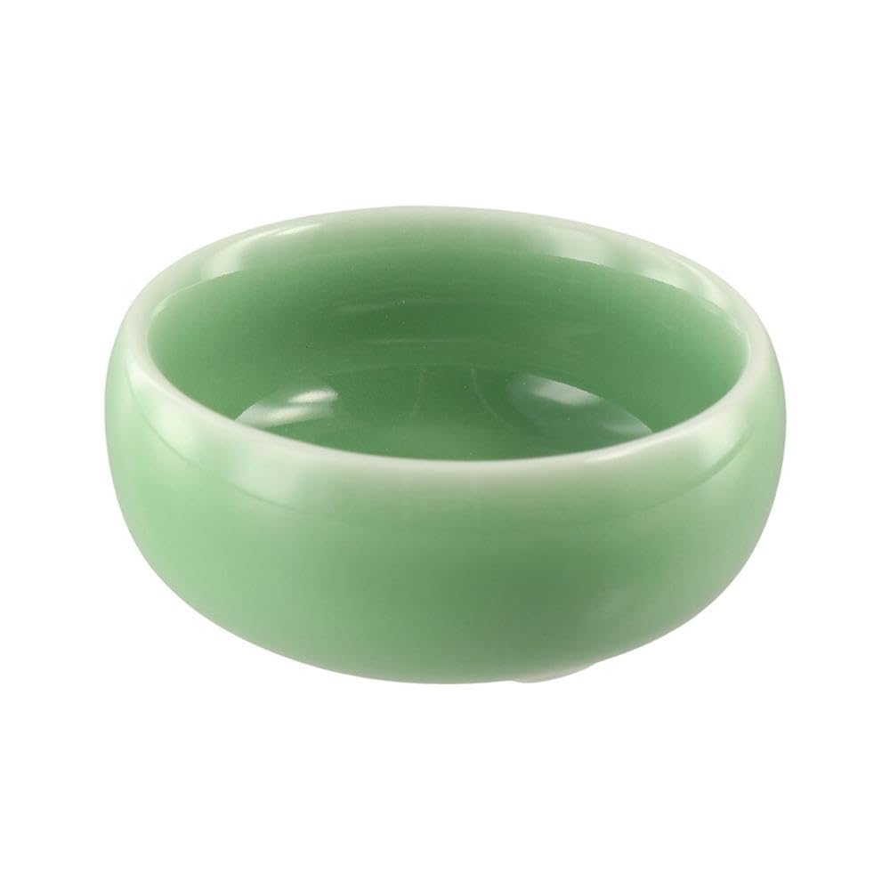 Kleine Porzellantasse, chinesische Probe, Teetasse, Gongfu-Teeset, zarte Mini-Teetasse, Seladon, glasiert, geschnitztes Herzmuster, Teetasse, Schüssel, Geschenk, Teezubereitung(D)