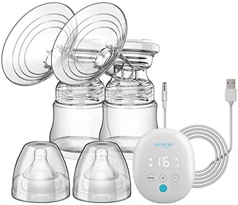 Breast Pump – Electric Breast Pump Massage/Pumping/Auto/Memory Modes, 16 Levels Quiet Softer 100% Silicon Shield Pain Free Breast Pump, Hospital Grade Feeding Pumps, USB Charging Portable Breast Pump
