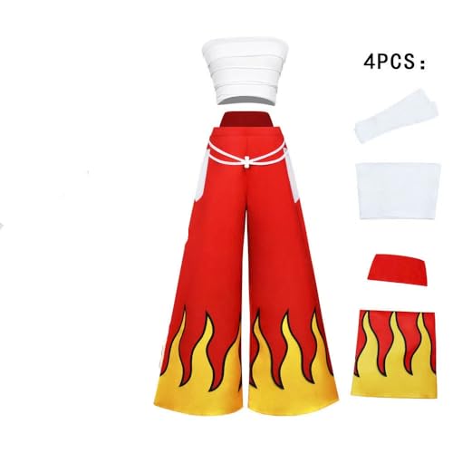 Jiumaocleu Fairy Tail Erza Scarlet Costume de costumade avec perruque, tenue de jeu de rôle anime Ensemble complet de vêtements avec accessoires pour déguisement pour fête – vue 2
