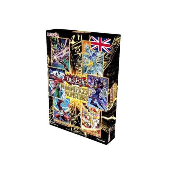 Yu-Gi-Oh! Magnificent Monsters Box Englisch | 3 Booster Packs + 3 Secret Rares | Chance auf Starlight Rare & Grand Master Rare | mit LMS Trading Fieldcenter Karte