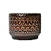 Bloomingville Embossed Stoneware Planter with Reactive Glaze, Beige