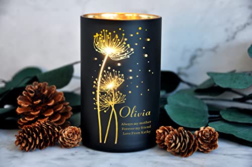 Personalised Candle Cedarwood Cinnamon Sandalwood Scented Candles Mothers Day Gifts for Her Custom Gift for Birthday Anniversary Christmas Him Men Women up to 40 Hours Burn Time (Design 03) - Image 2