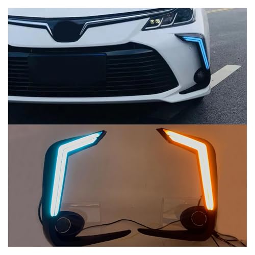 Luces diurnas LED DRL impermeables que evitan multas y mejoran Toyota Corolla 4