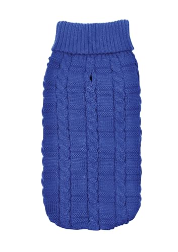 Pull pour chien Molly col roulé Record bleu taille XL