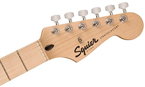 Image of Fender Squier Sonic Stratocaster HSS - Tahitian Coral Bundle with Tuner, Strap, Picks, and Austin Bazaar Guitar DVD