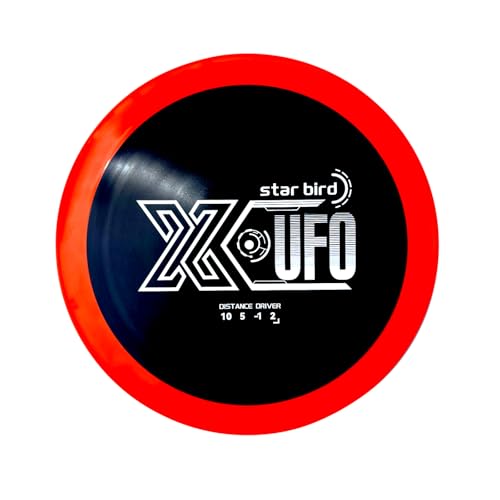 X-UFO Star Bird Distance Driver - Innovative Design, Durable Eco-Friendly Construction, Ideal for All Disc Golf Courses and Competitions, PDGA Approved
