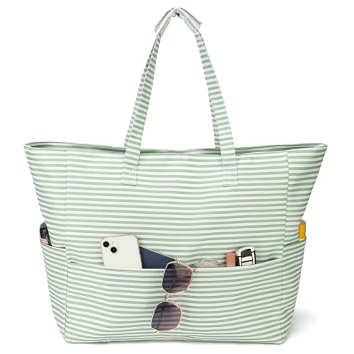 Bolsa playera grande para mujer con cierre y resistente miniatura 1