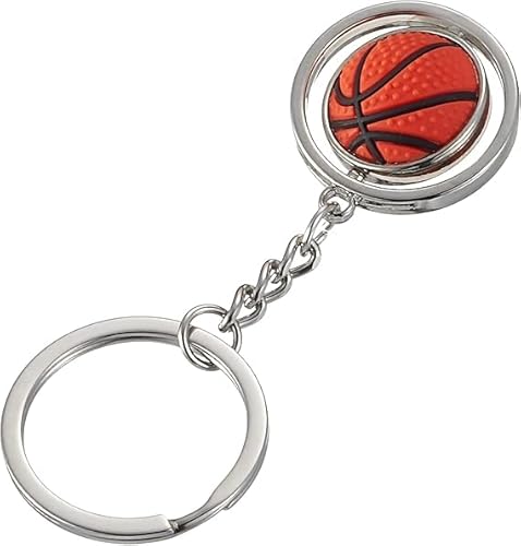 FLYSAVVY Drehbarer Basketball Schlüsselanhänger im 3D-Design Basketball Geschenke für Jungs Spieler Schlüsselanhänger Handball Geschenkidee/Fan Geschenk Fußballfans Geschenk zum Jahrestag FLYSAVVY Drehbarer Basketball Schlüsselanhänger im 3D-Design Basketball Geschenke für Jungs Spieler Schlüsselanhänger Handball Geschenkidee/Fan Geschenk Fußballfans Geschenk zum Jahrestag