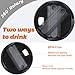 JLDLAI 2 Pack Tumbler Lid for Stanley 40 oz Cup,Replacement Lids for Stanley Tumblers Travel Coffee Mug Spill Proof Splash Resistant Silicone Sliding Covers(Black)