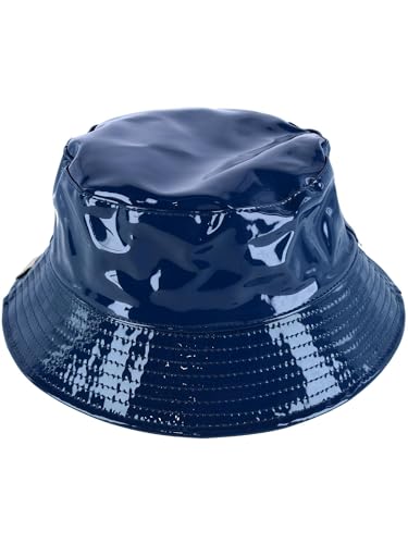 C.C Kids Girls Boys Rain Waterproof Bucket Boonie Fisherman Sun Cap Hat Navy3