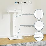 BONTEC TV Floor Stand for 30-70 Inch LED LCD OLED Flat Curved TVs, Height Adjustable Tall Swivel Standing TV Stand, Universal Freestanding Floor Standing TV Stand Base up to 40kg, Max VESA 600x400mm - Image 4
