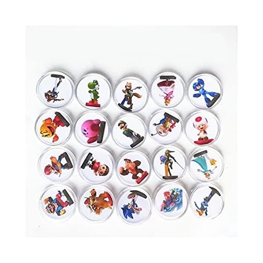 Full Set 20PCS / Set MA-RIO KA-RT 8 NFC Game Card Tag Collection Coin NTAG215 Tryckt Klistermärke NFC Tag NS/Switch/Wii U (Färg : 20Pcs Mario Kart 8)