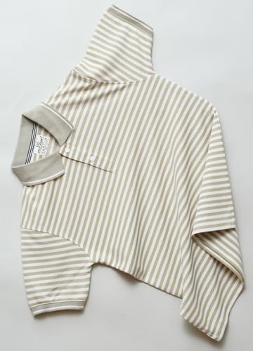 Image of Mack Jonney Men's Striped Cotton Rich Collar Neck T Shirt | Collar Tshirts | Half Sleeves | Striped-Regular Fit-MM423-nw