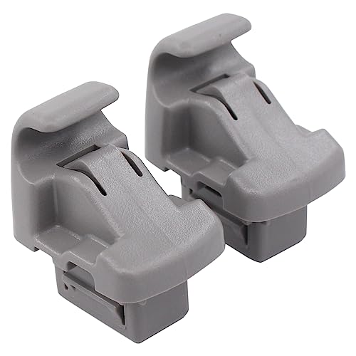 MOTOKU Set of 2 Grey Sunvisor Sun Visor Holder Clips for Subaru Ascent 2019-2022 Crosstrek 2013-2017 Impreza 2008-2016 Legacy Outback 2010-2022