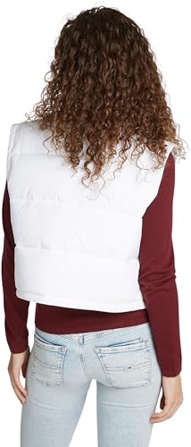 Tommy Jeans Chaleco Mujer con diseño acolchado corto y cuello alto protector 2
