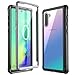 Eonfine Galaxy Note 10 Case, Built-in Screen Protector Heavy Duty Shockproof Rugged Cover Skin for Samsung Galaxy Note 10(Black+Clear)(Fingerprint Unlock with Fingerprint Film)