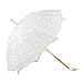 Produktbild VON LILIENFELD Hochzeitsschirm Spitze Brautschirm Deko Accessoire Sonnenschirm Isabella Troddelquaste weiß