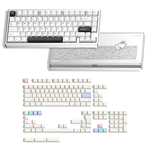 WOBKEY Rainy 75 ���J�j�J���L�[�{�[�h(Pro (�V���o�[ �p���z��))�{Star Pup PBT �L�[�L���b�v�Z�b�g 143�L�[