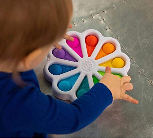 Fidget Simples Dimple Toy Alívio Do Estresse Mão Fidget Brin (Branco)
