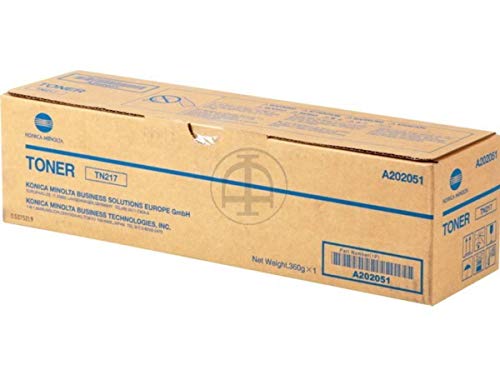 Toner noir Konica Minolta Bizhub 283 d'origine TN-217 pour 17500 pages d'impression