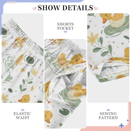 Pajama Bottoms, Funny Ducks Sleeping Pant Lounge Wear Pajamas Long Pants Sleepwear Pjs4