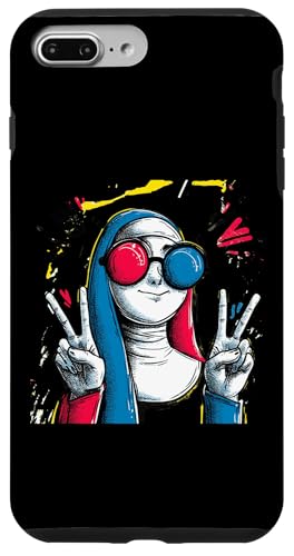 Nun Double Peace ���g�� �|�b�v �L�����N�^�[ �O���t�B�b�N �T�C�� �W�F�X�`���[ �X�}�z�P�[�X iPhone 7 Plus/8 Plus �p