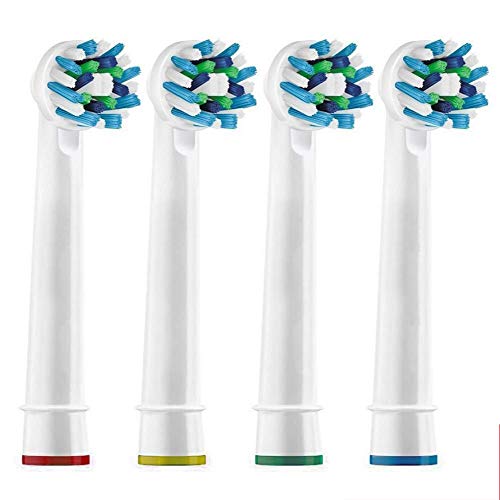 Alayna Replacement Brush Heads Compatible With Oral B- Pack of 4 Generic Crossaction