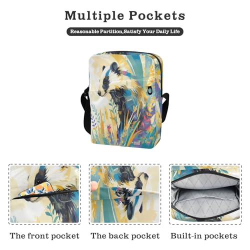 Geometric Art Simple Animal cute messenger bag Small Crossbody Bag Women Casual Everyday Purse Adjustable Strap for Shopping outdoor sports2