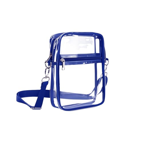 Clear Crossbody Bag with Adjustable Strap and Front Pocket Transparent Purse for Stadium Concert Festival or Sports Event Use2