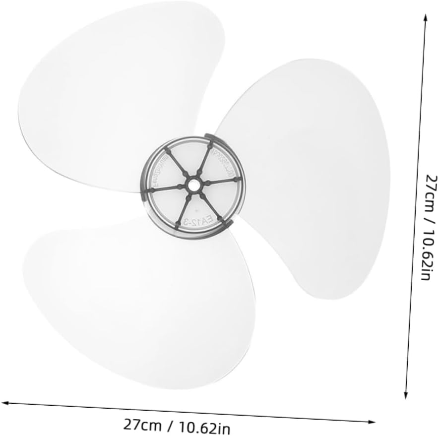 OUNONA 2Pcs Fan Blades Replacement Light Grey Plastic Blades for Ceiling and Standing Fans Easy Installation for Efficient Airflow and Quiet Operation
