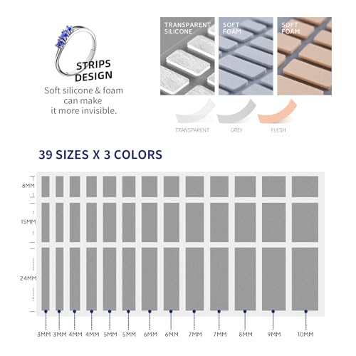 127-Pack Ring Size Adjuster for Loose Rings – 31 Sizes & 3 Styles, Invisible Ring Reducer, Jewelry Guard, Ring Resizer, Universal Fit for Men & Women – Adjusts Almost Any Ring - Thumbnail 3