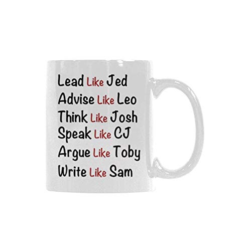Lead Like Jed Advise Like Leo Think Like Josh Coffee Mug 11 oz Ceramic Tea Cup Funny Novelty Gift