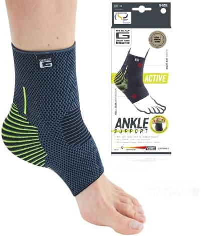 Neo-G Ankle Support Running โ Sport Ankle Brace โ Ankle Compression Support - Breathable, Lightweight, Elastic Ankle Bandage Support for Sprains, Strains, Weak Ankles, Injury Recovery, Joint Pain - L