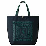 KINOKUNIYA ランチバッグ サブバッグ エコバッグ ネイビー (中) (ユニセックス(大人))
