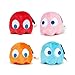 Ksydhwd Peluches 4 Unids/Lote 15cm Pace Muñeco De Peluche Juguetes De Peluche Pac-Ghost Anime Plush Man Q-Bert Juguetes De Película De Dibujos Animados Regalos De Cumpleaños