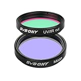 Svbony Mondfilter 1,25’’, Kontrast Erhöhen, mit UV/IR Sperr Filter 1.25, Blockieren Sie Ultraviolettes Infrarot Licht, Teleskopzubehör für Astronomische Beobachtungen