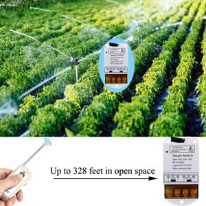 Image of ROBOWAY 2 Channel Wireless Two Button RF Remote ON-Off Model 433MHz EV1527 Learning Code - White (1 Remote)