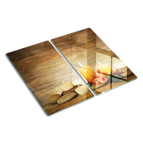 Planche à découper en verre 2x30x52 cm pour protéger et décorer votre cuisine - 2