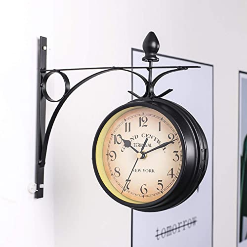 Horloge suspendue d'aspect antique silencieuse pour chambre