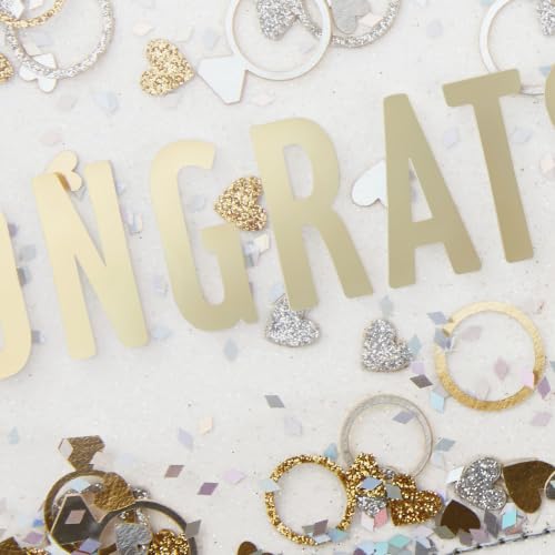 Hallmark Signature Congratulations Engagement Card, Bridal Shower Card, Wedding Card (Congrats Confetti) - Image 4