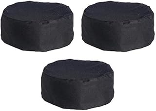 Golden Apple 3PCS Breathable Mesh Catering Chefs Hat With Adjustable Strap Black