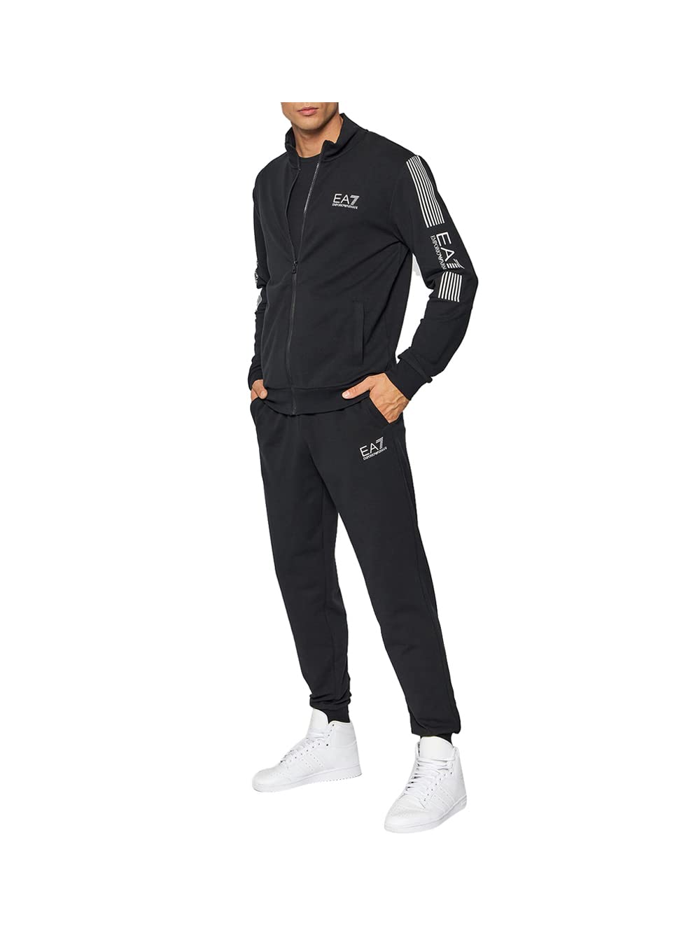 EA7 Cotton Jumpsuit 6KPV56 PJ9FZ 1200 COL Black