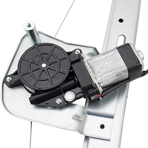 Image of TRQ Rear Passenger Side Power Window Motor and Regulator Assembly Compatible with 07-13 Chevrolet Silverado 1500 Extended Cab 07-13 Silverado 2500 HD 3500 HD